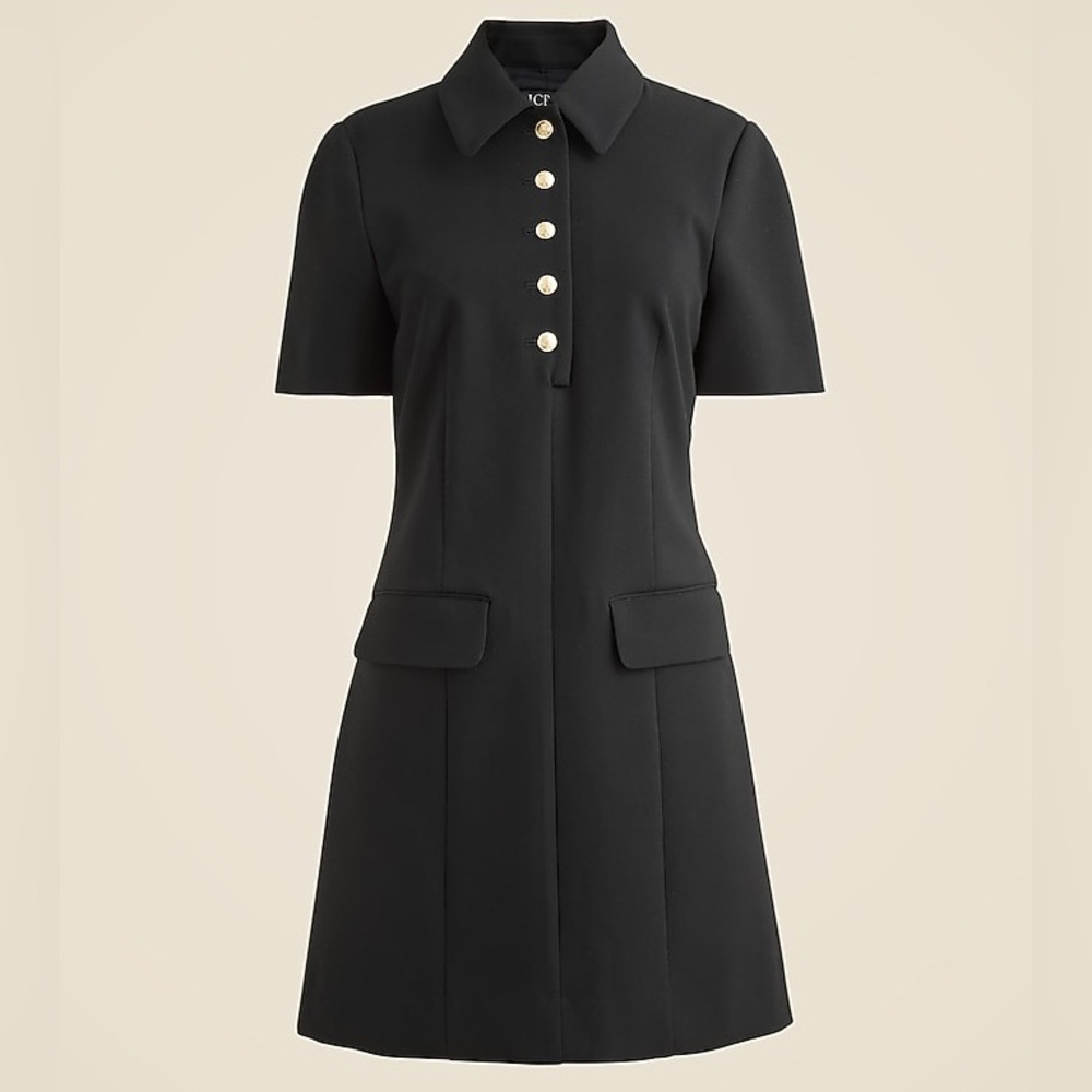 J. Crew Parc Dress Four Season Stretch Fabric in Black Size 0 NWT - Picture 4 of 13